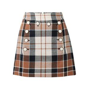 Veronica Beard Plaid Mini Skirt, size 4 (fits 2/4)